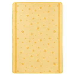 Dětský žlutý koberec Zala Living Stars&Hearts, 100 x 140 cm