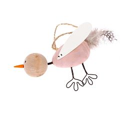 Drátěný dekorativní závěsný ptáček Dakls Bird Tres