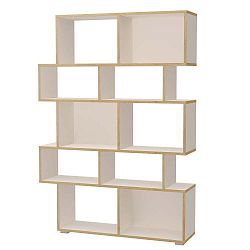 Dřevěná knihovna Tomasucci Random Barbara, 160 x 115 x 28 cm