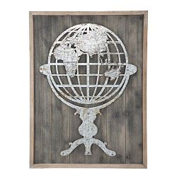 Dřevěná nástěnná dekorace Mauro Ferretti Metal World Tenebris, 60 x 80 cm