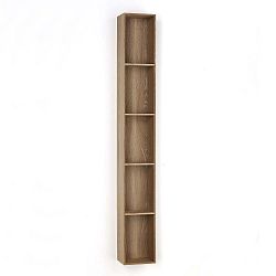 Dřevěná polička s 5 úložnými prostory Tomasucci Billa, 150 x 15 x 20 cm