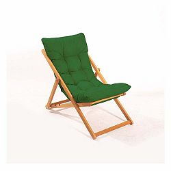 Dřevěné zahradní lehátko v modro-přírodní barvě – Floriane Garden