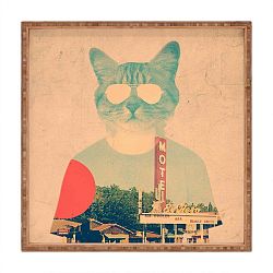 Dřevěný dekorativní servírovací tác Catto, 40 x 40 cm