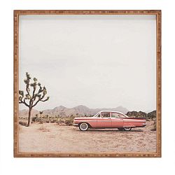 Dřevěný dekorativní servírovací tác Dessert, 40 x 40 cm