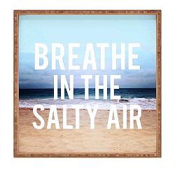 Dřevěný dekorativní servírovací tác Salt Air, 40 x 40 cm