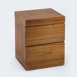 Dřevěný noční stolek Thai Natura Sleepyhead, 50 x 50 cm