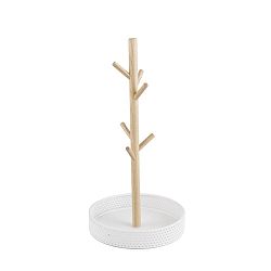 Dřevěný stojánek s bílou miskou na šperky PT LIVING Merge