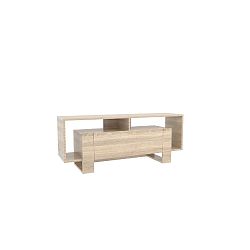 Dřevěný TV stolek Melville Light Brown, šířka 120 cm