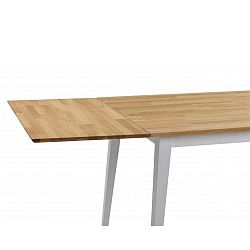 Dubová deska k prodloužení rozkládacího dubového jídelního stolu Rowico Mimi