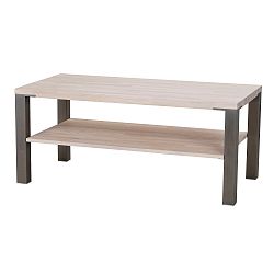 Dubový konferenční stolek s ocelovými nohami Folke Typhon, délka 120 cm