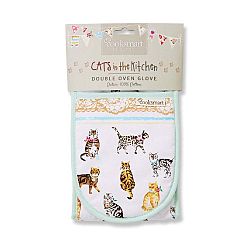 Dvojitá bavlněná chňapka Cooksmart ® Cats on Parade