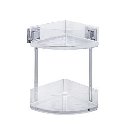 Dvojitá rohová polička bez nutnosti vrtání Wenko Vacuum-Loc, až 33kg