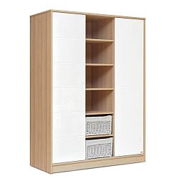 Dvoudveřová šatní skříň v dekoru dřeva Faktum Alda