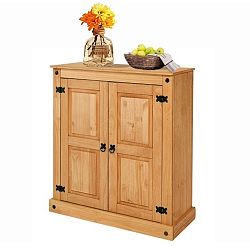 Dvoudveřová skříňka z masivního borovicového dřeva  Støraa Alfredo