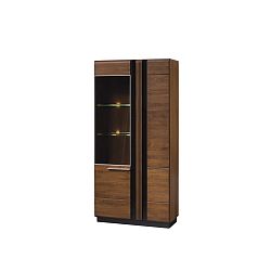 Dvoudveřová vitrína Szynaka Meble Porti Dark Antique Left Side