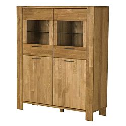 Dvoudveřová vitrína v dekoru dubového dřeva Actona Riva