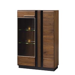 Dvoudveřová vitrína z dubového dřeva Szynaka Meble Porti