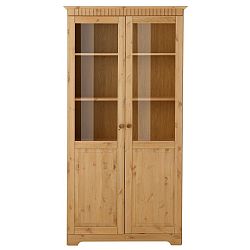 Dvoudveřová vitrína z masivního borovicového dřeva  Støraa Caroline