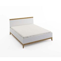 Dvoulůžková postel z masivního borovicového dřeva SKANDICA Livia BC, 180 x 200 cm