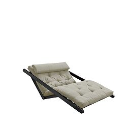 Dvoumístná variabilní lenoška Karup Design Figo Black/Linen Beige