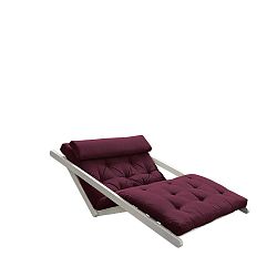 Dvoumístná variabilní lenoška Karup Design Figo, White/Bordeaux