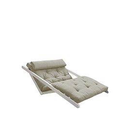 Dvoumístná variabilní lenoška Karup Design Figo White/Linen Beige