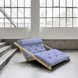 Dvoumístná variabilní lenoška Karup Figo Raw/Blue Breeze