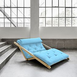 Dvoumístná variabilní lenoška Karup Figo Raw/Celeste