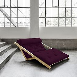 Dvoumístná variabilní lenoška Karup Figo Raw/Purple Plum