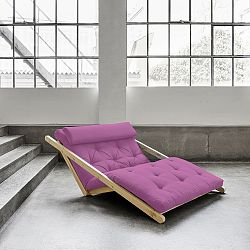 Dvoumístná variabilní lenoška Karup Figo Raw/Taffy Pink