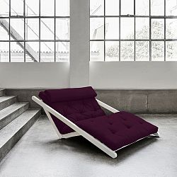 Dvoumístná variabilní lenoška Karup Figo White/Purple Plum