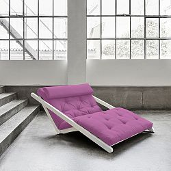 Dvoumístná variabilní lenoška Karup Figo White/Taffy Pink