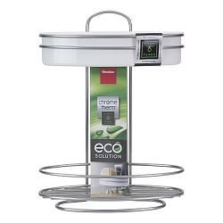 Dvoupatrová oválná police s mísou Metaltex, délka 26 cm