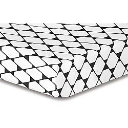 Elastické prostěradlo z mikrovlákna DecoKing Rhombuses, 100 x 200 cm