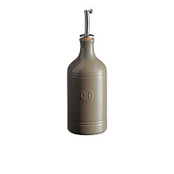 Fenyklově šedá láhev na olej Emile Henry, objem 400 ml