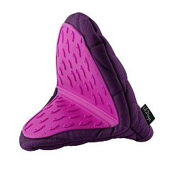 Fialová bavlněná chňapka se silikonem Vialli Design