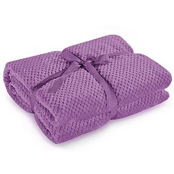 Fialová deka z mikrovlákna DecoKing Henry, 220 x 240 cm