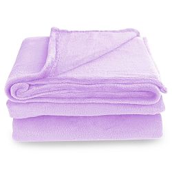 Fialová deka z mikrovlákna DecoKing Mic, 200 x 220 cm