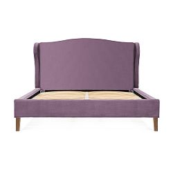 Fialová postel z bukového dřeva Vivonita Windsor, 160 x 200 cm
