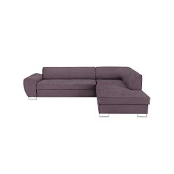 Fialová rohová rozkládací pohovka s úložným prostorem Kooko Home XL Right Corner Sofa