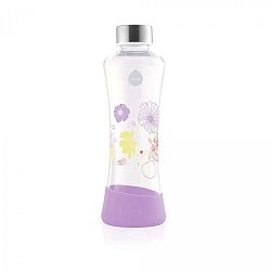 Fialová skleněná láhev Equa Flowerhead Lily, 550 ml