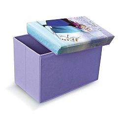 Fialová taburetka na hračky Domopak Frozen, 49 x 31 cm