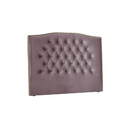 Fialové čelo postele Mazzini Sofas Anette, 180 x 120 cm