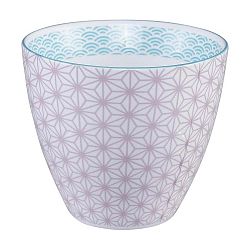Fialovo-bílý hrnek na čaj Tokyo Design Studio Star/Wave, 350 ml