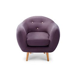 Fialovo-šedé křeslo Scandi by Stella Cadente Maison Constellation