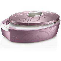 Fialový oválný termo box se zapékací mísou Enjoy, 3 l