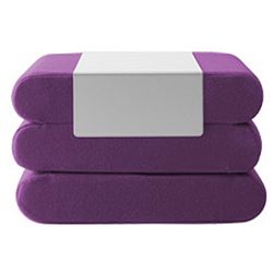 Fialový rozkládací puf Softline Bingo Vision Purple