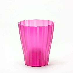 Fialový transparentní květináč Plastia Ola, ø 16,5 cm