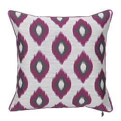 Fialový žakárový povlak na polštář Apolena Levander, 43 x 43 cm