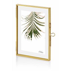 Fotorámeček s mosazným rámem The Mia Glamour, 26 x 18 cm